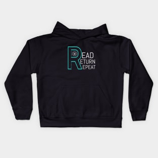 Librarian - read return repeat Kids Hoodie